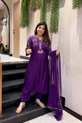Idhara Hand Embroidered Suit Set