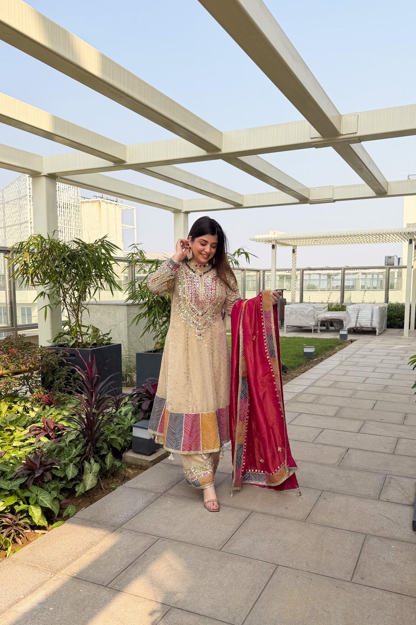 Arika Gotta Detailing Anarkali Suit Set