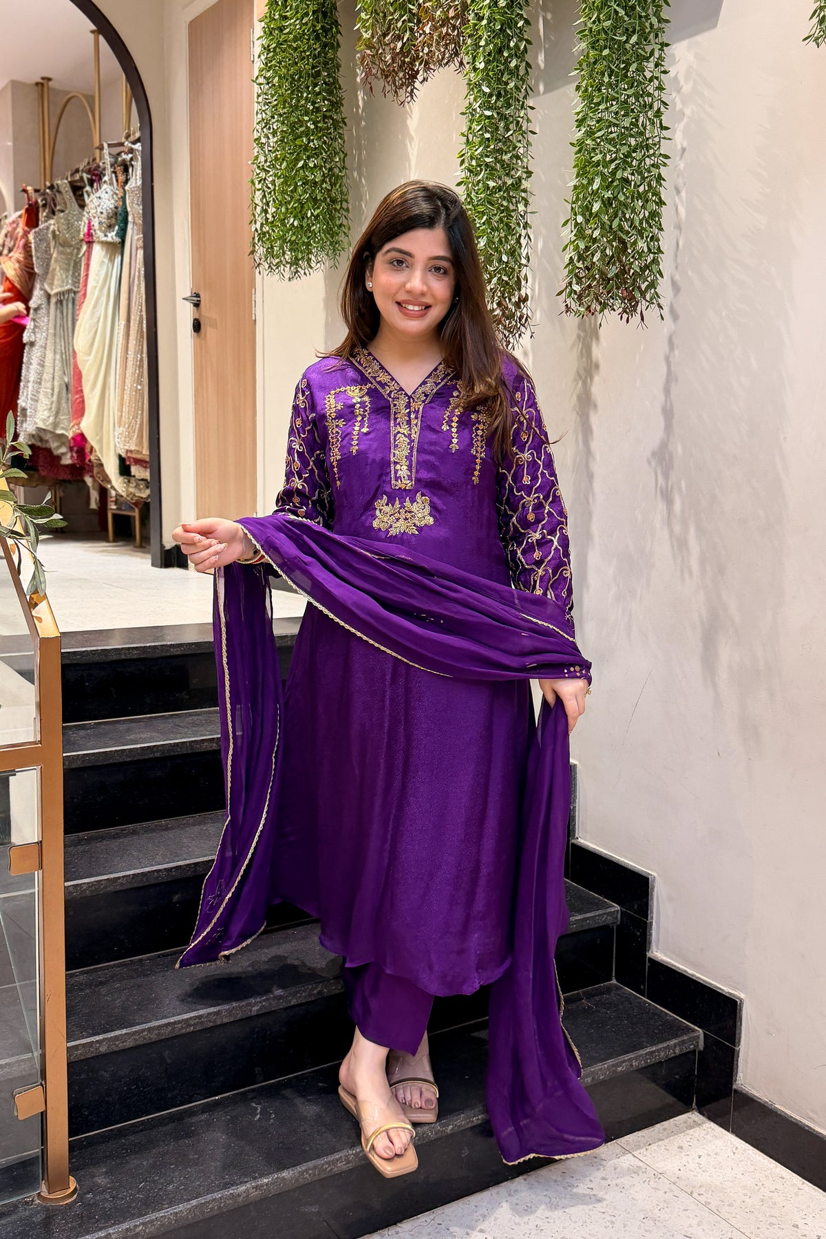 Idhara Hand Embroidered Suit Set