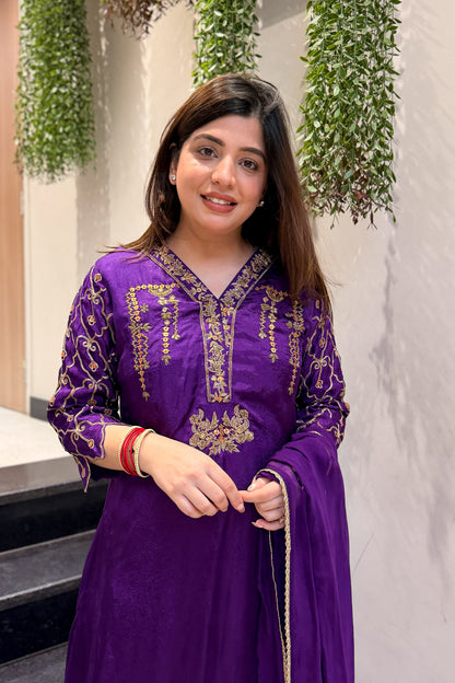 Idhara Hand Embroidered Suit Set