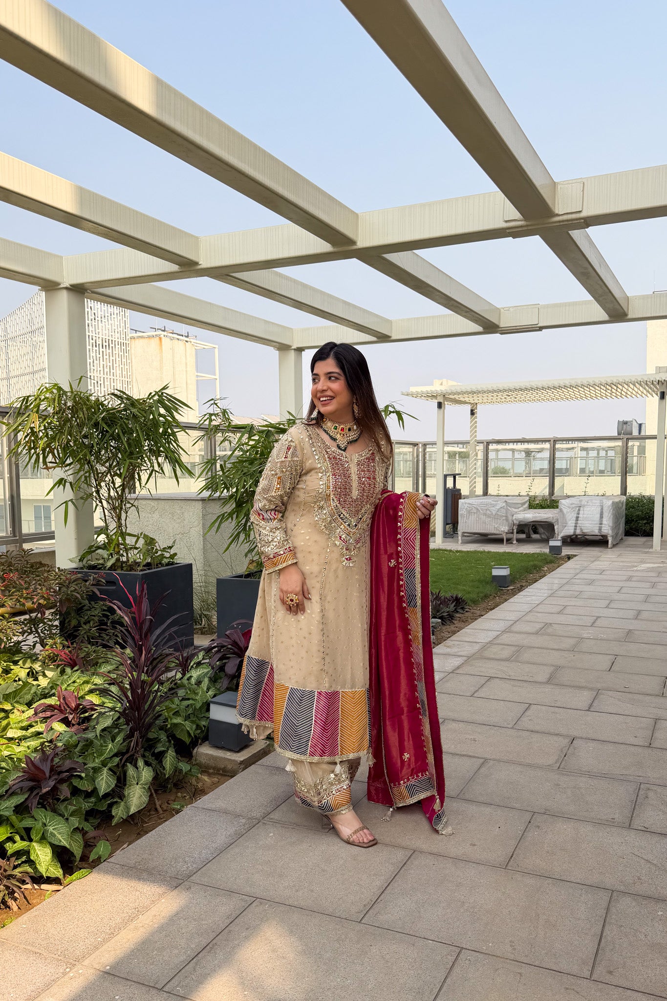 Arika Gotta Detailing Anarkali Suit Set