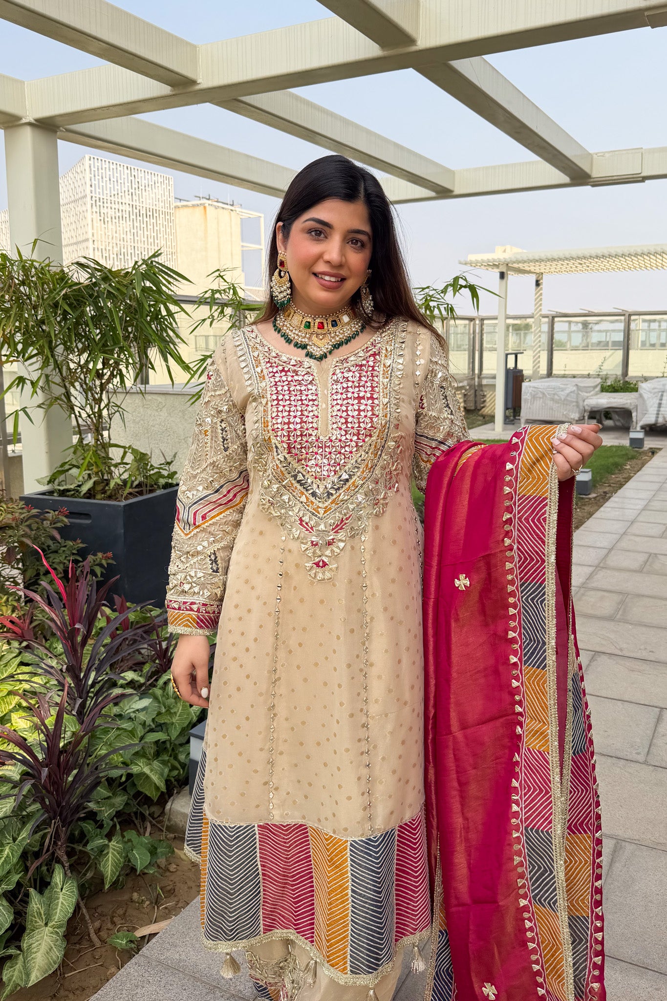 Arika Gotta Detailing Anarkali Suit Set