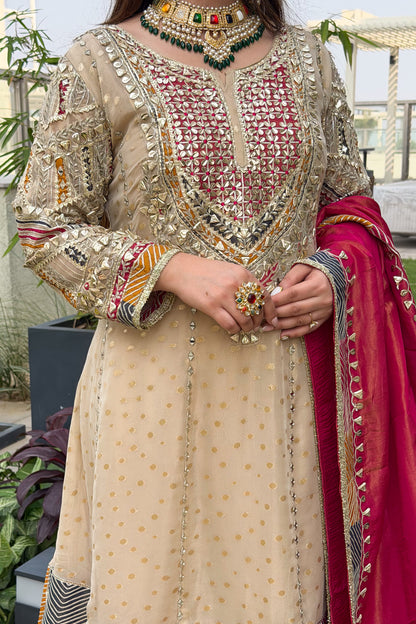 Arika Gotta Detailing Anarkali Suit Set