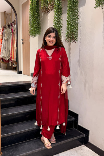 Himayat Floral Embroidered Suit Set