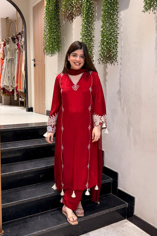 Himayat Floral Embroidered Suit Set