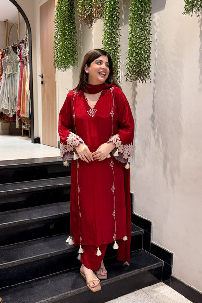 Himayat Floral Embroidered Suit Set