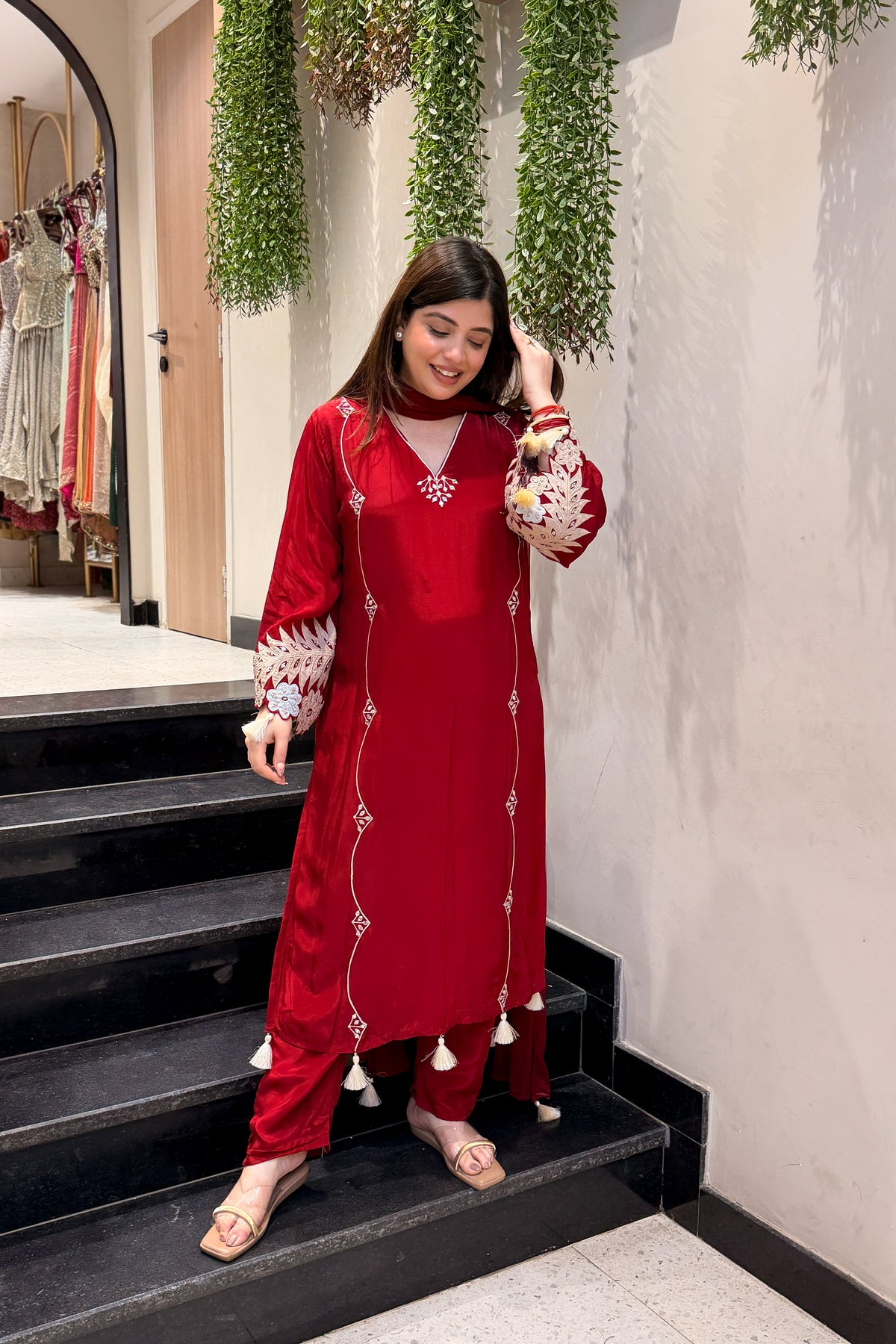 Himayat Floral Embroidered Suit Set