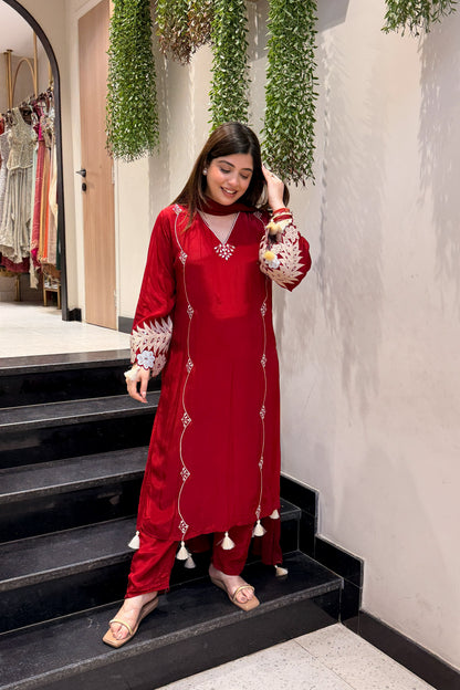 Himayat Floral Embroidered Suit Set