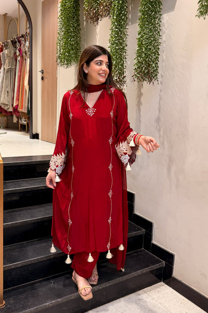 Himayat Floral Embroidered Suit Set