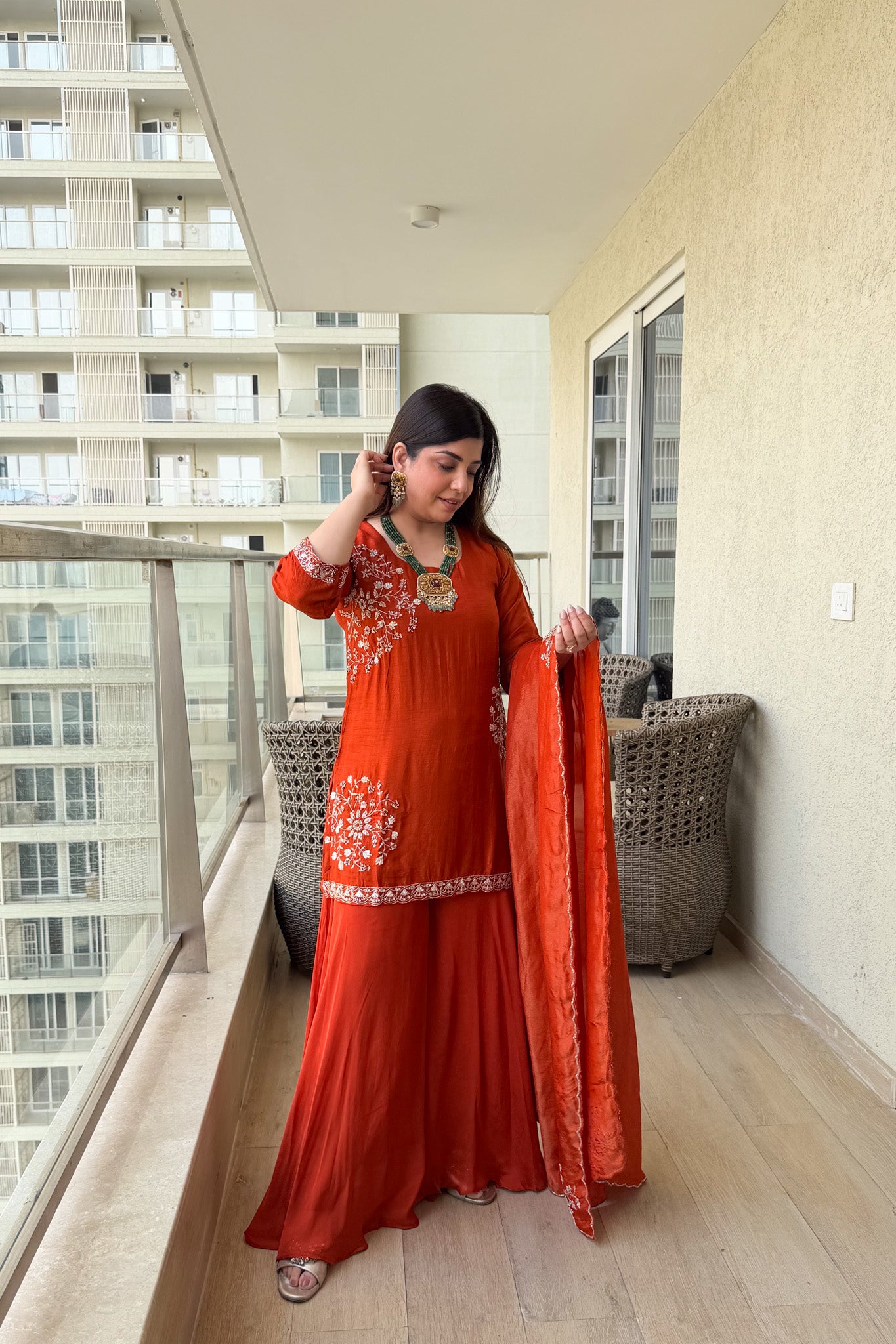 Riva Embroidered Garara Set