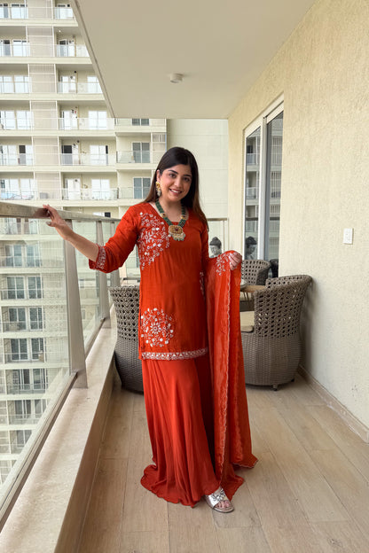 Riva Embroidered Garara Set