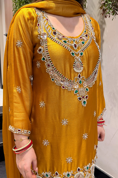 Aseera Hand Embroidered Garara Set