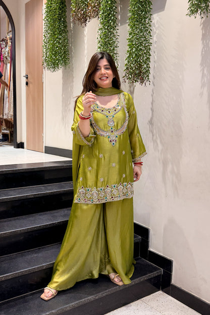 Aseera Hand Embroidered Garara Set