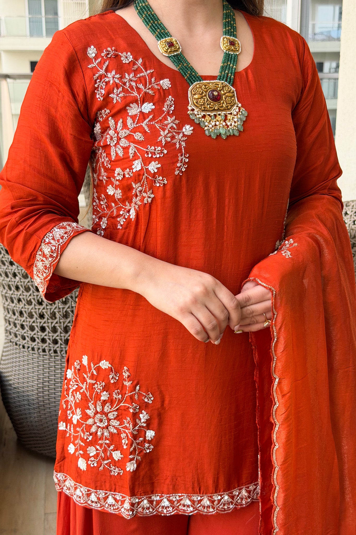 Riva Embroidered Garara Set