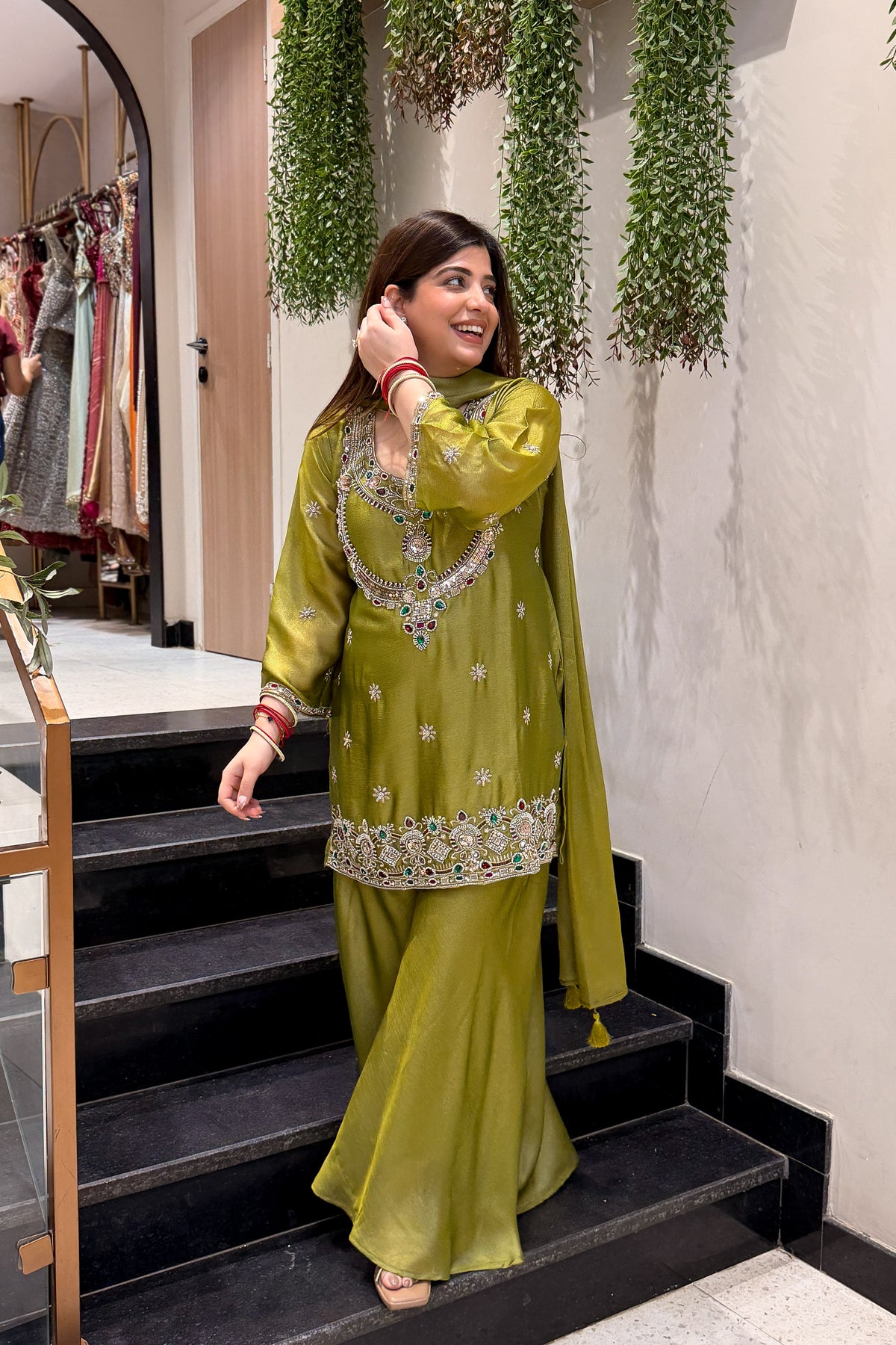 Aseera Hand Embroidered Garara Set