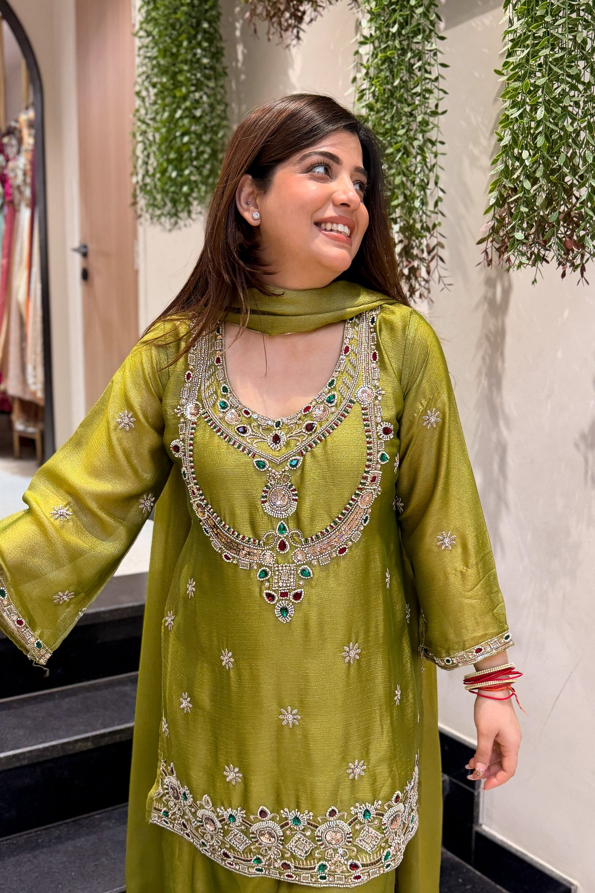 Aseera Hand Embroidered Garara Set