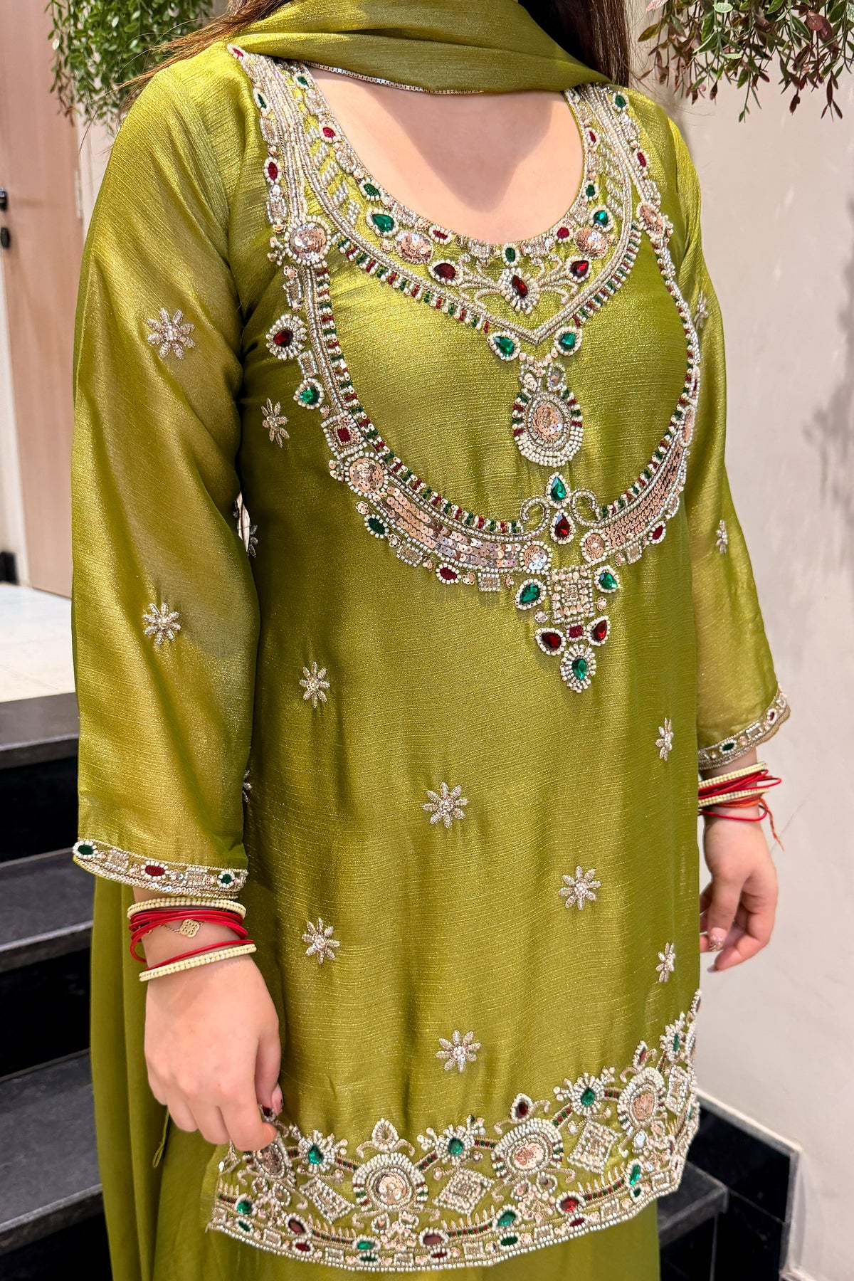 Aseera Hand Embroidered Garara Set