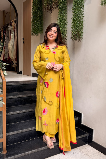 Vibha Floral Embroidered Long Suit Set