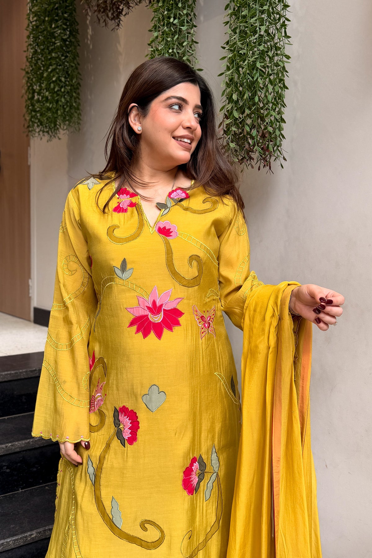 Vibha Floral Embroidered Long Suit Set