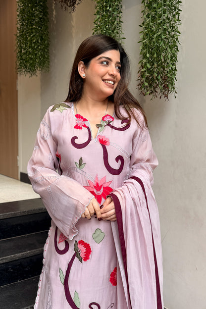 Vibha Floral Embroidered Long Suit Set