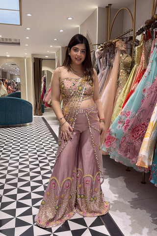 Prama Hand Embroidered Drape Saree