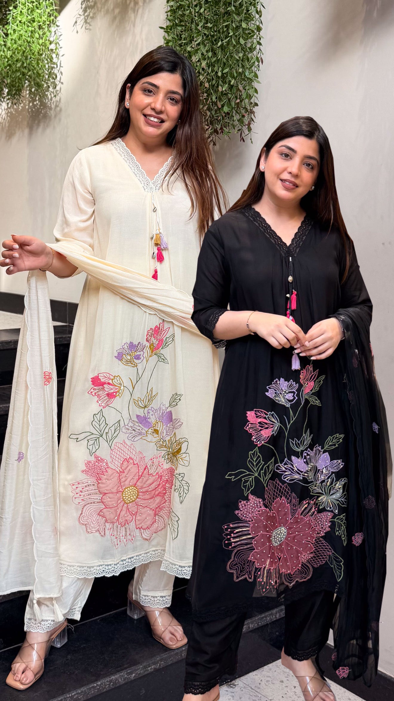 Srijita Floral Embroidered Suit Set
