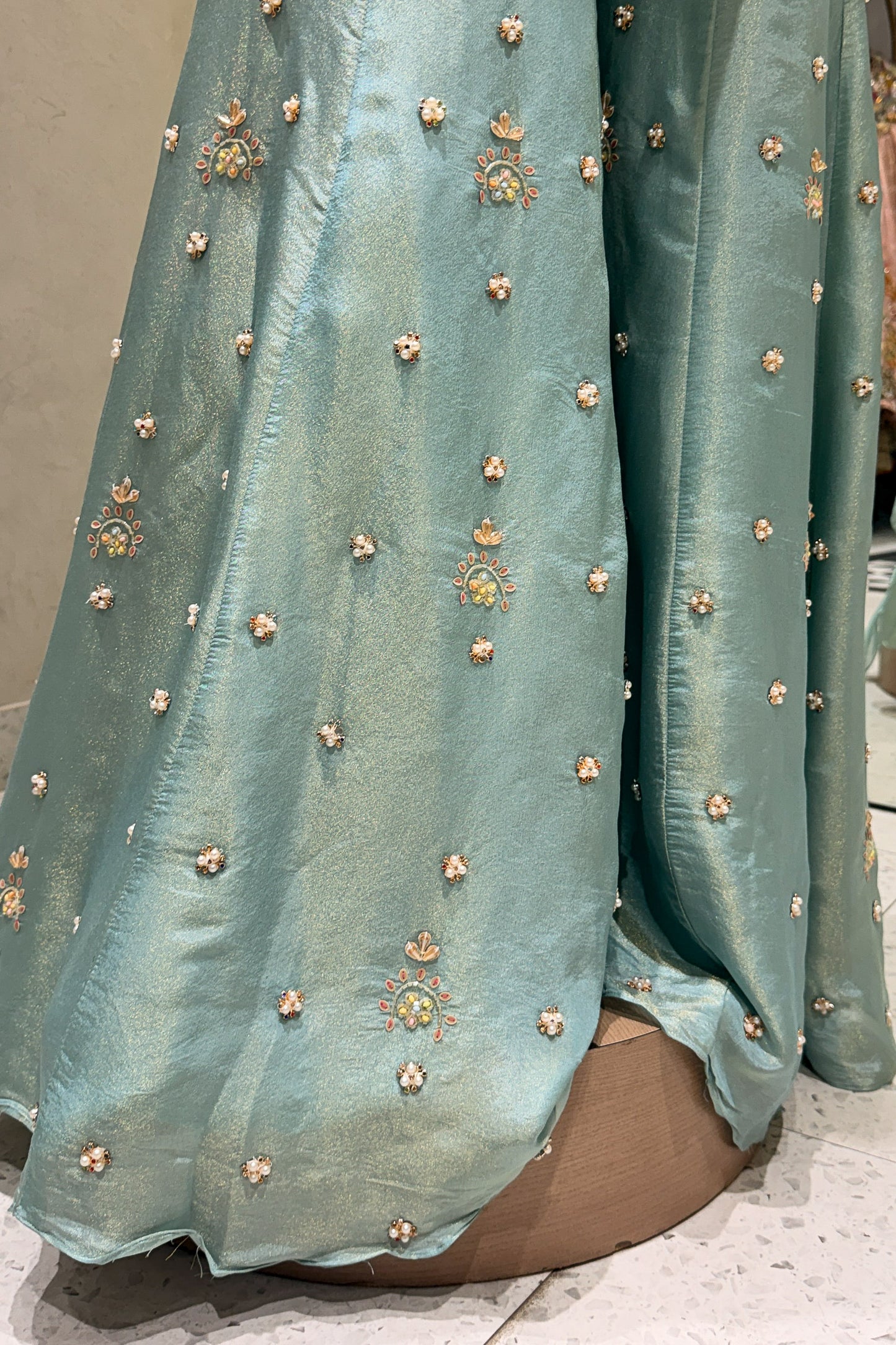 Niravya Floral Hand Embroidered Garara Set