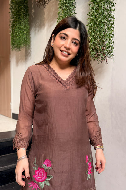 Pranika Floral Embroidered Co ord Set