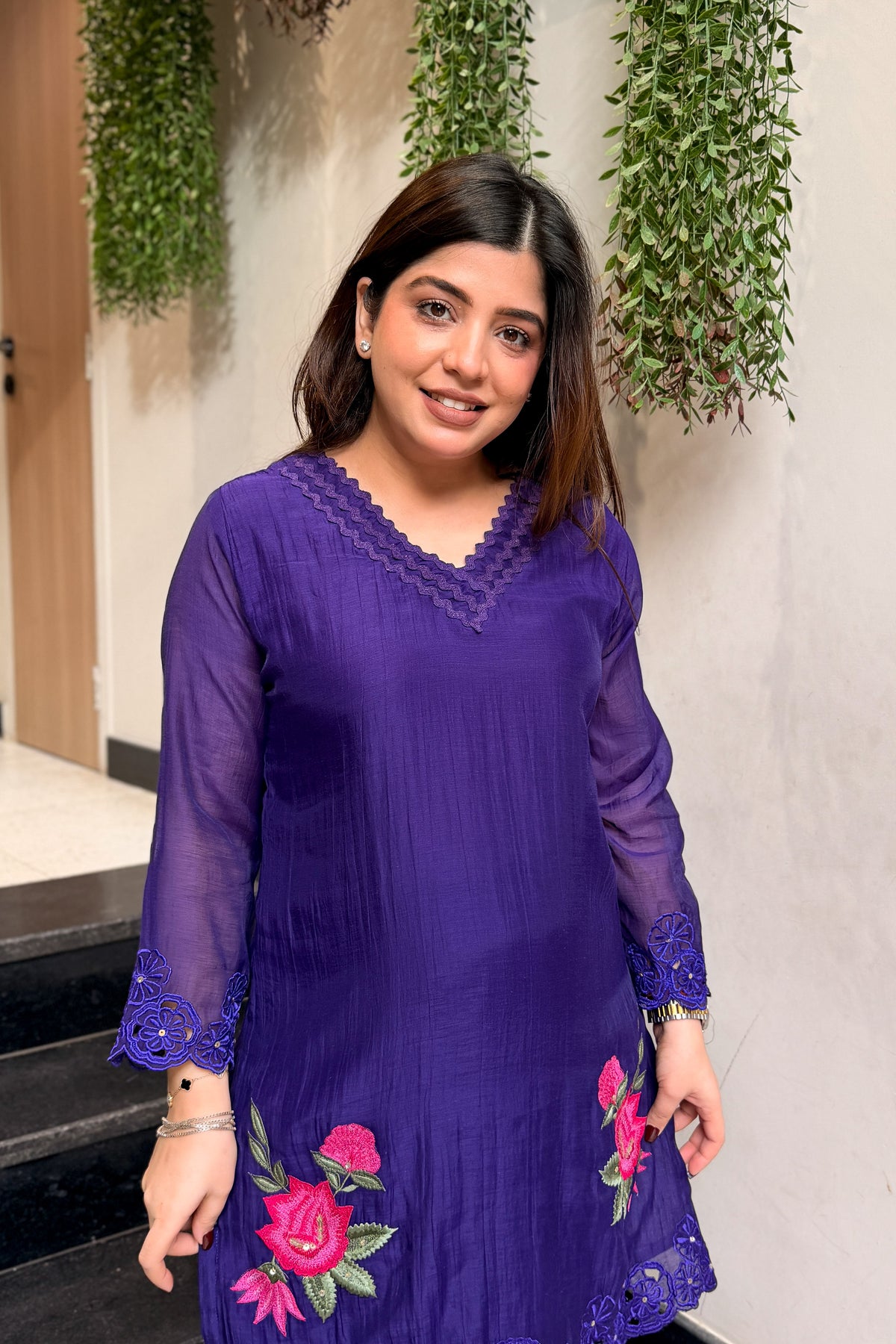 Pranika Floral Embroidered Co ord Set