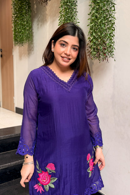 Pranika Floral Embroidered Co ord Set