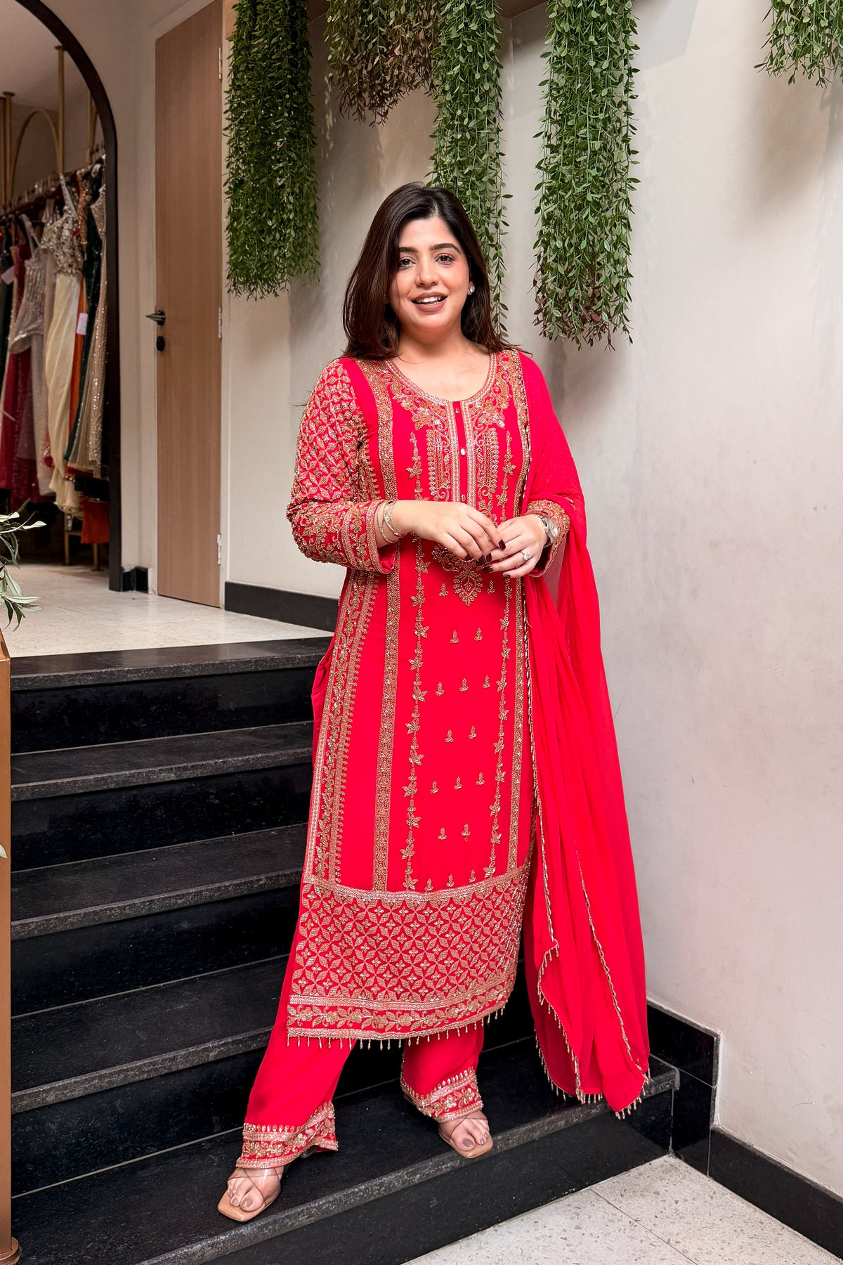 Shamita Hand Embroidered Suit Set
