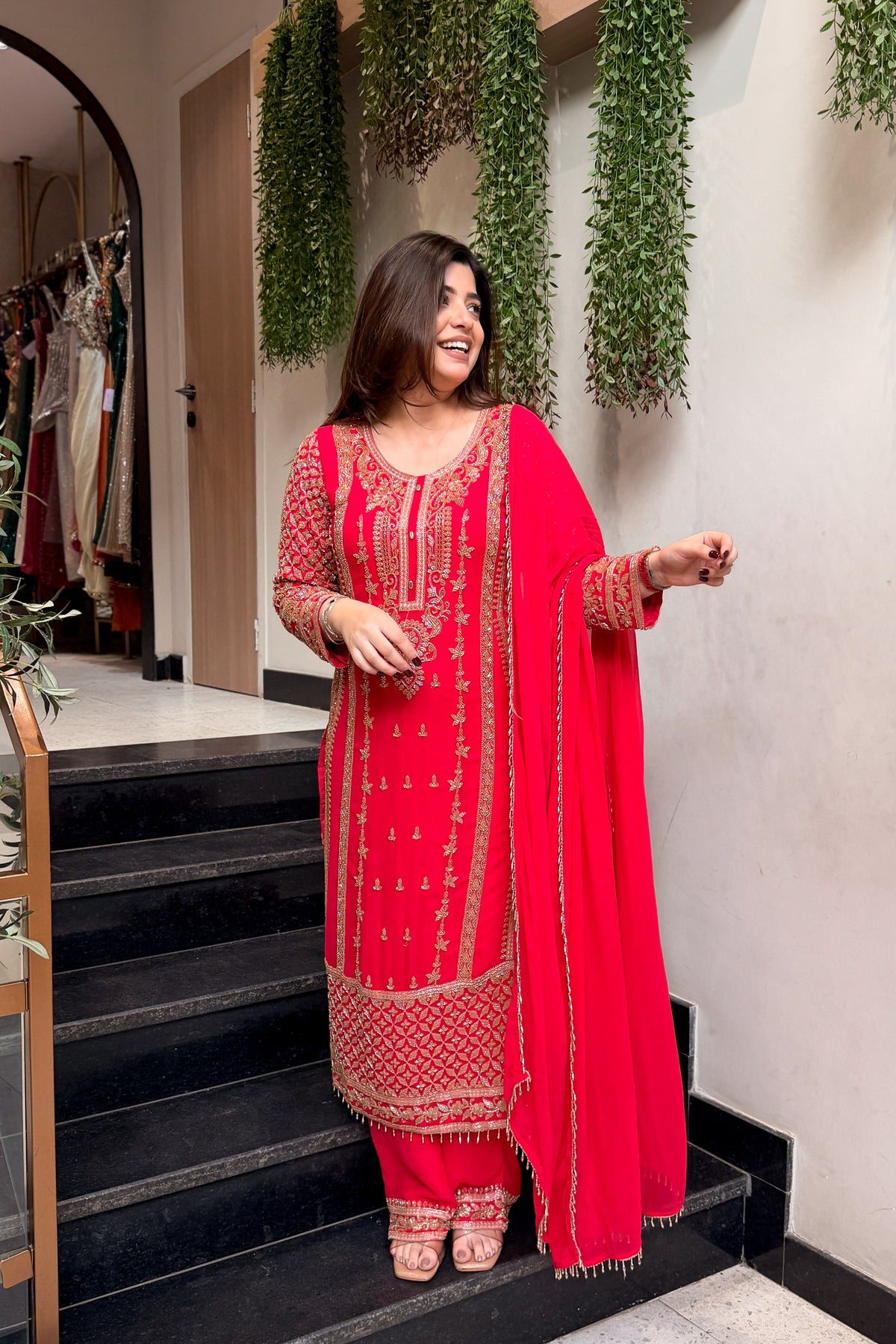 Shamita Hand Embroidered Suit Set