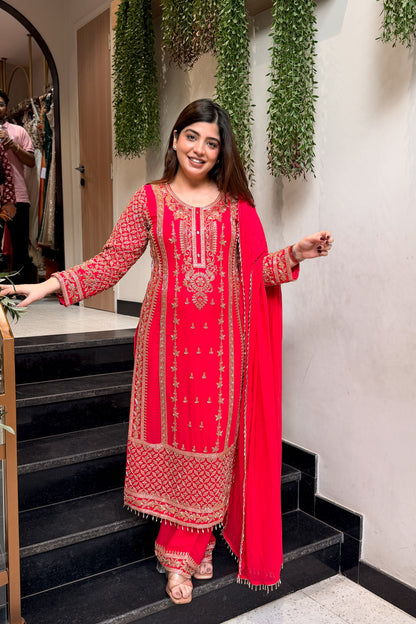 Shamita Hand Embroidered Suit Set