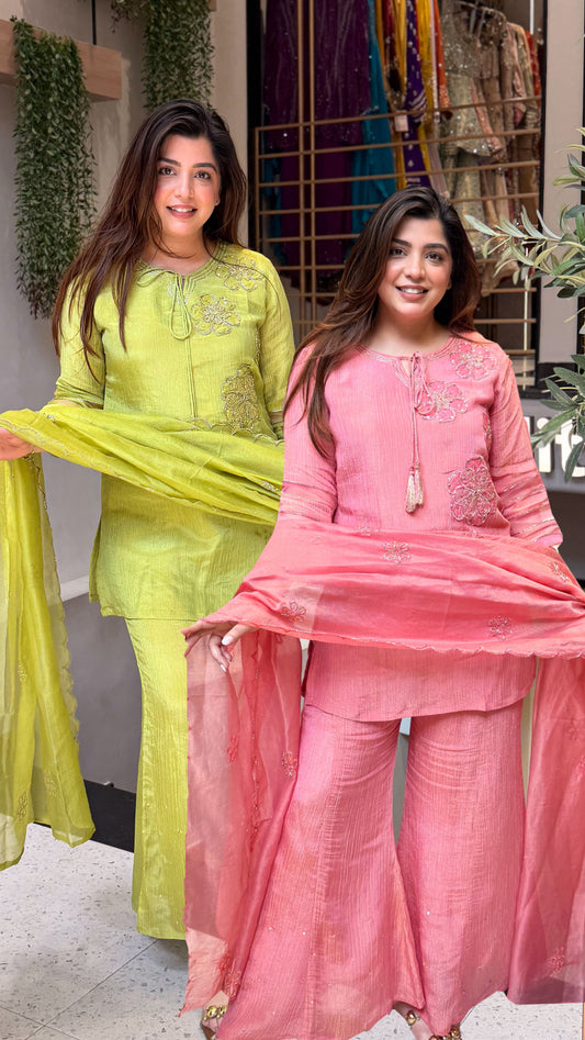 Priyal Floral Embroidered Suit Set