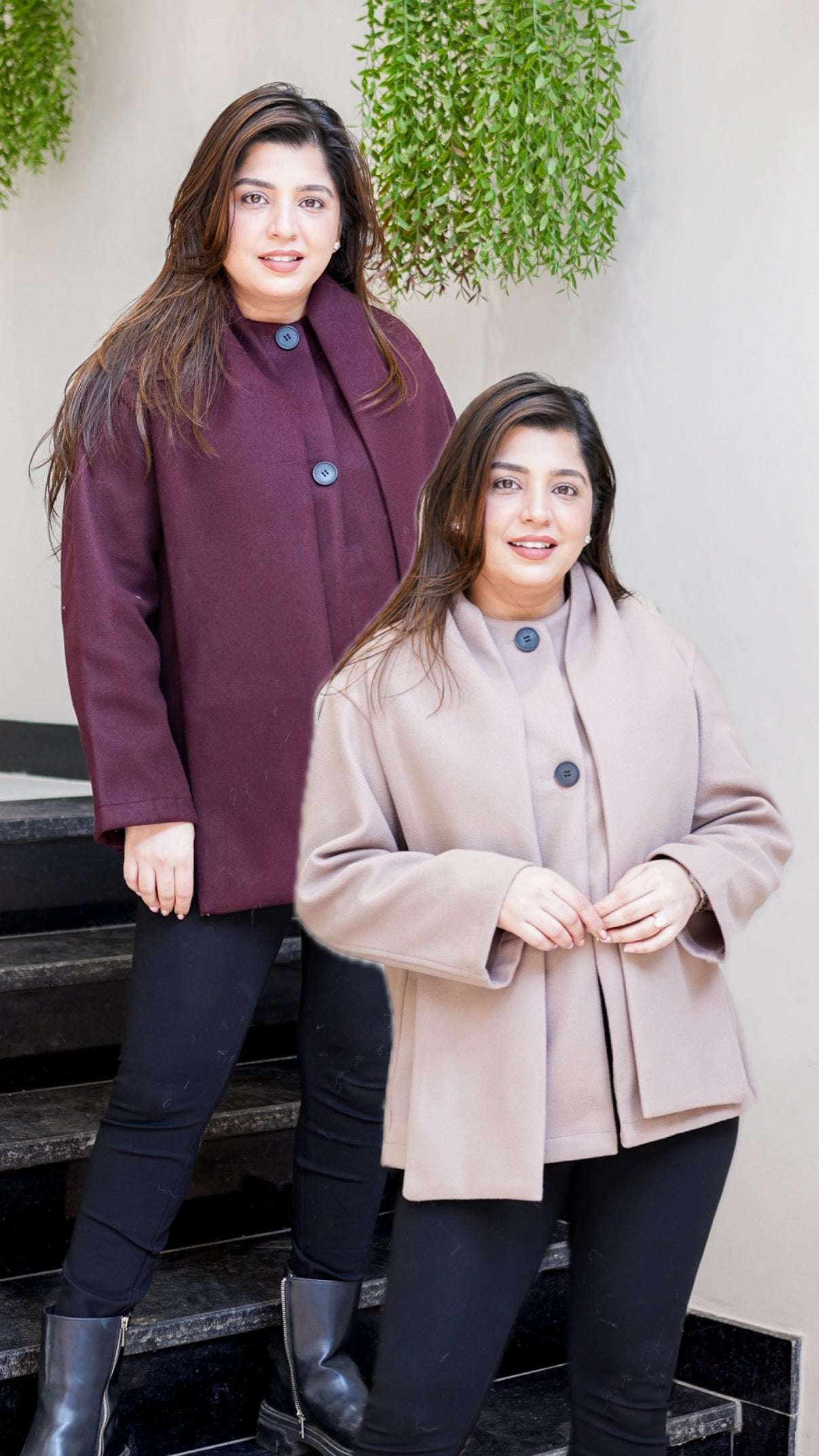 Avery Warm Coat with Muffler