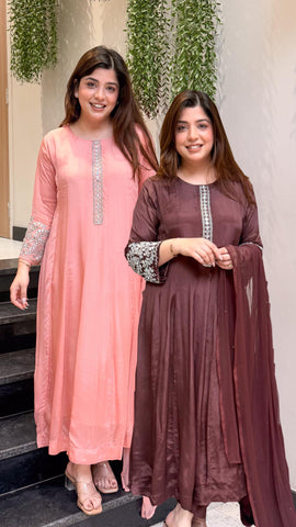 Ojasvi Embroidered Anarkali Suit Set