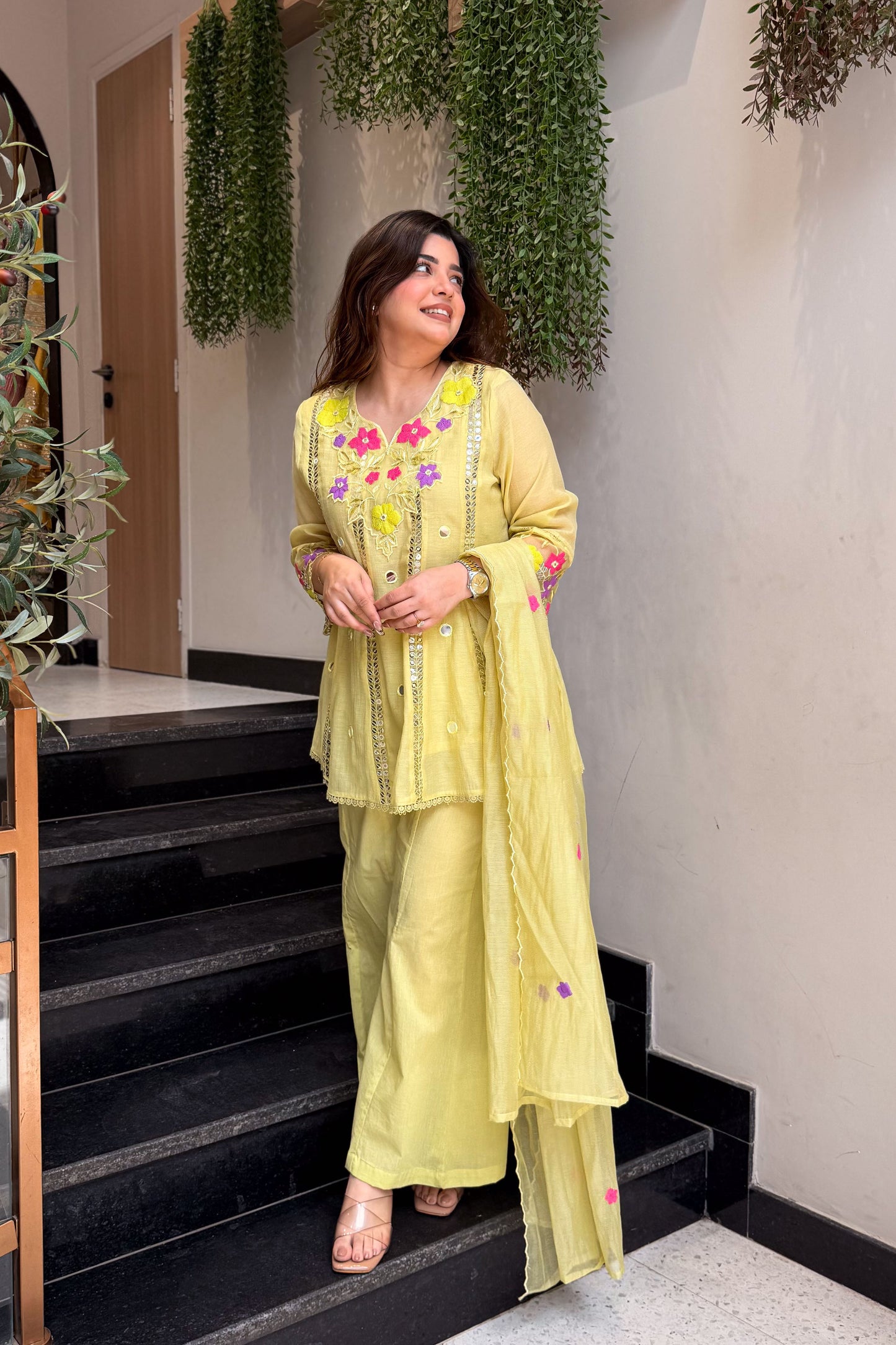 Avyanna Floral Embroidered Suit Set