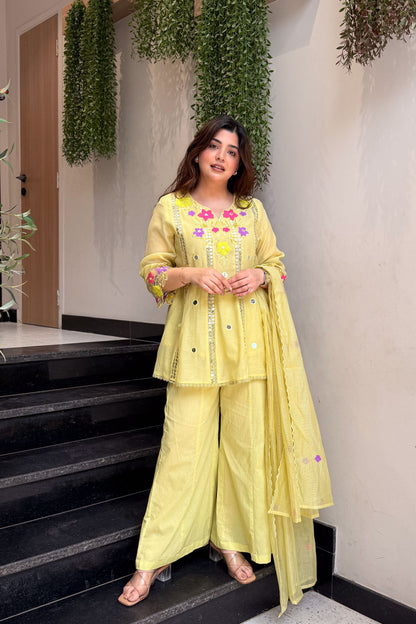 Avyanna Floral Embroidered Suit Set