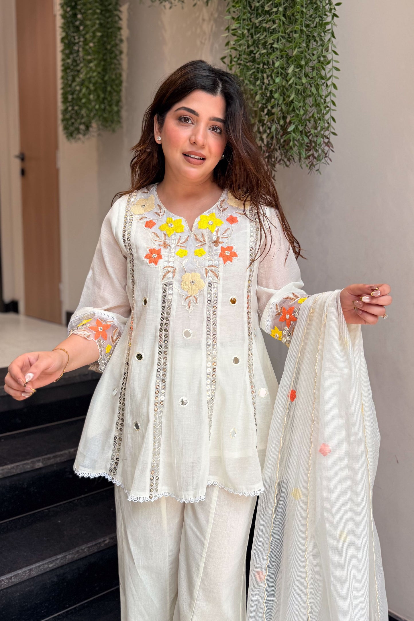 Avyanna Floral Embroidered Suit Set