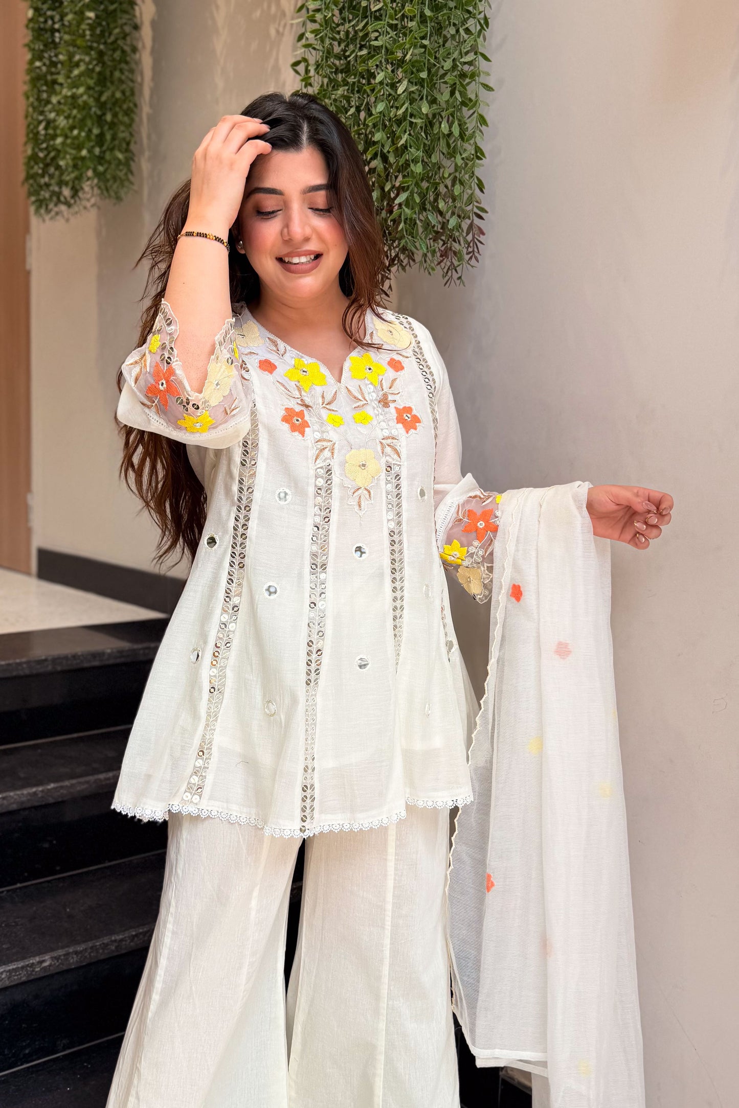 Avyanna Floral Embroidered Suit Set