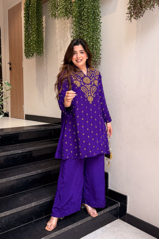 Aahira Hand Embroidered Co ord Set