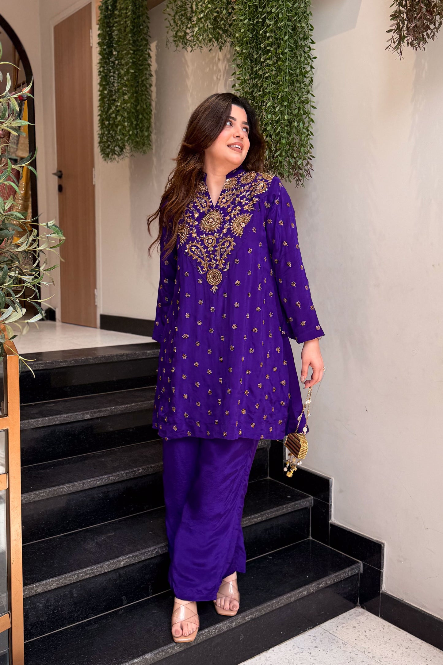 Aahira Hand Embroidered Co ord Set