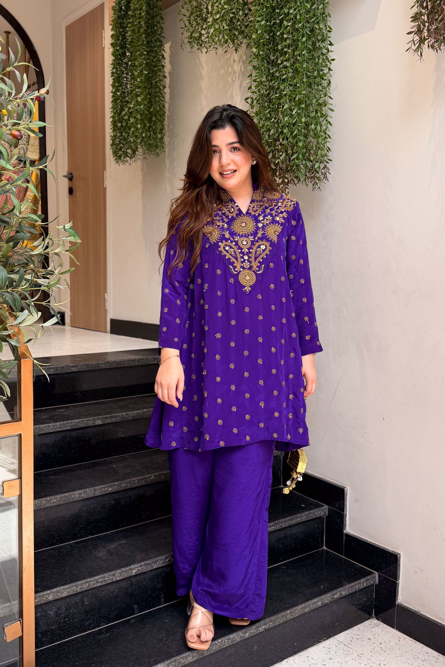 Aahira Hand Embroidered Co ord Set
