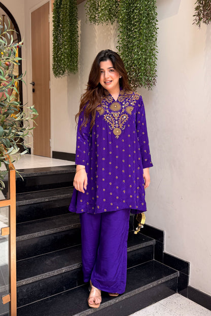 Aahira Hand Embroidered Co ord Set
