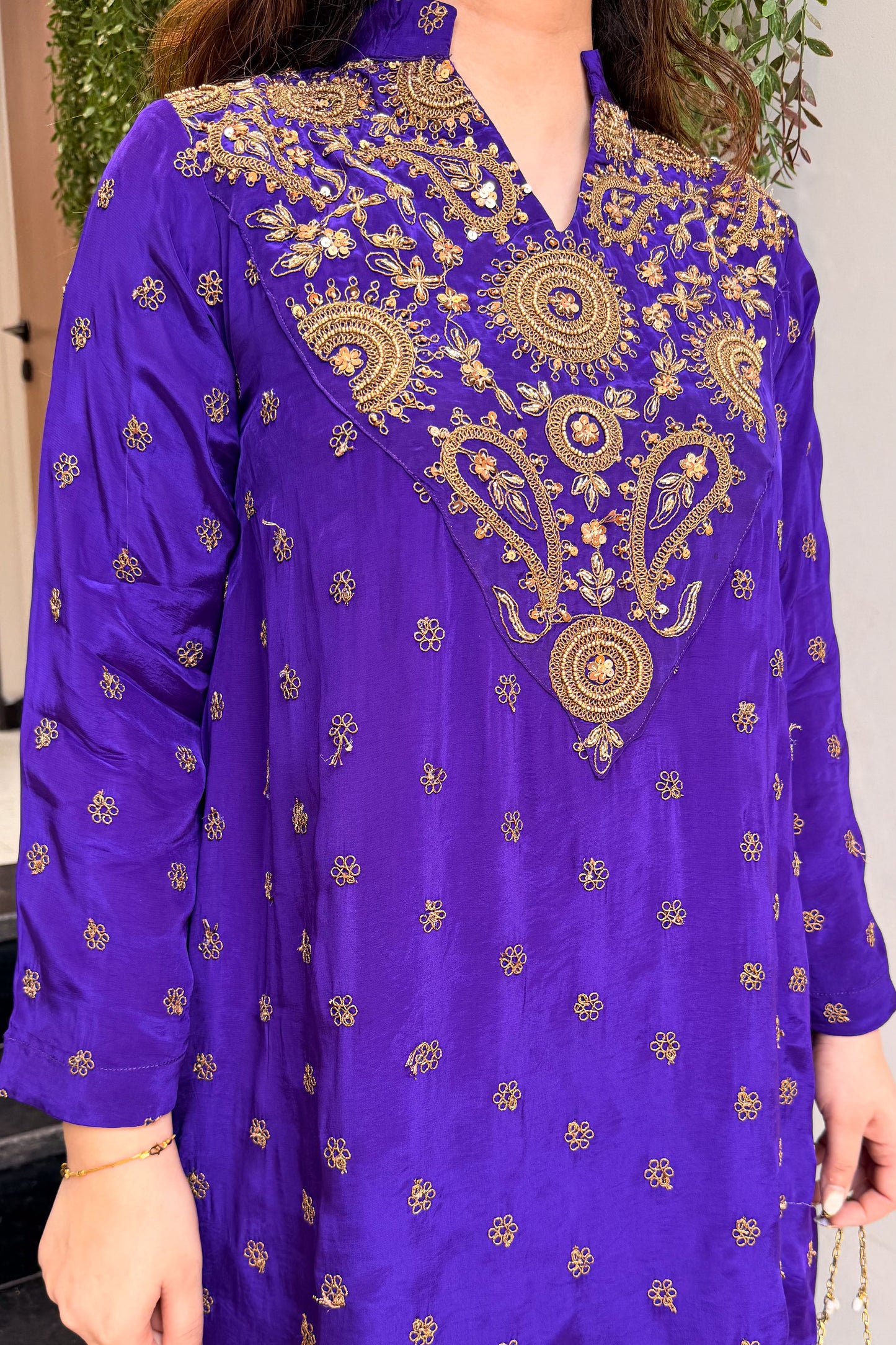 Aahira Hand Embroidered Co ord Set