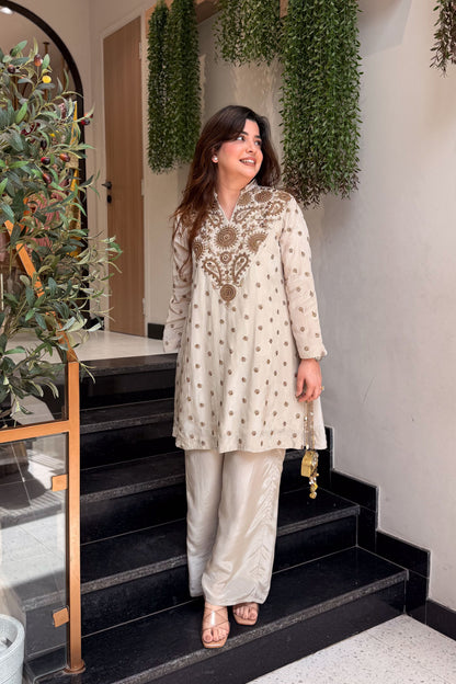 Aahira Hand Embroidered Co ord Set