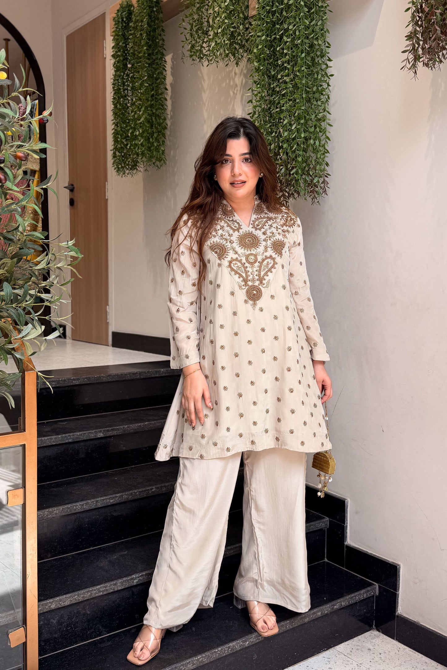 Aahira Hand Embroidered Co ord Set