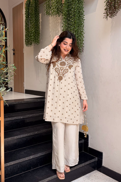 Aahira Hand Embroidered Co ord Set