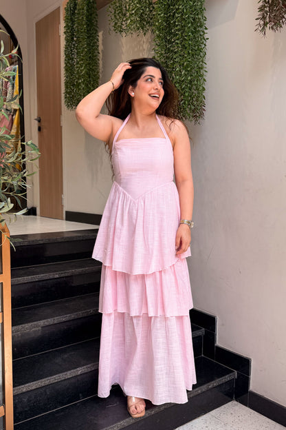 Vega Halter Neck Maxi Dress