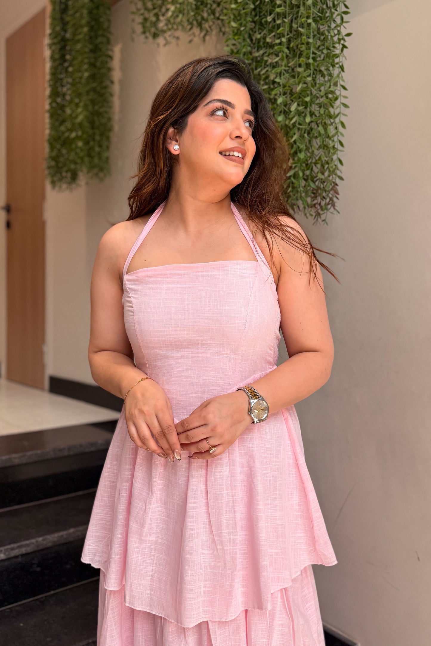 Vega Halter Neck Maxi Dress